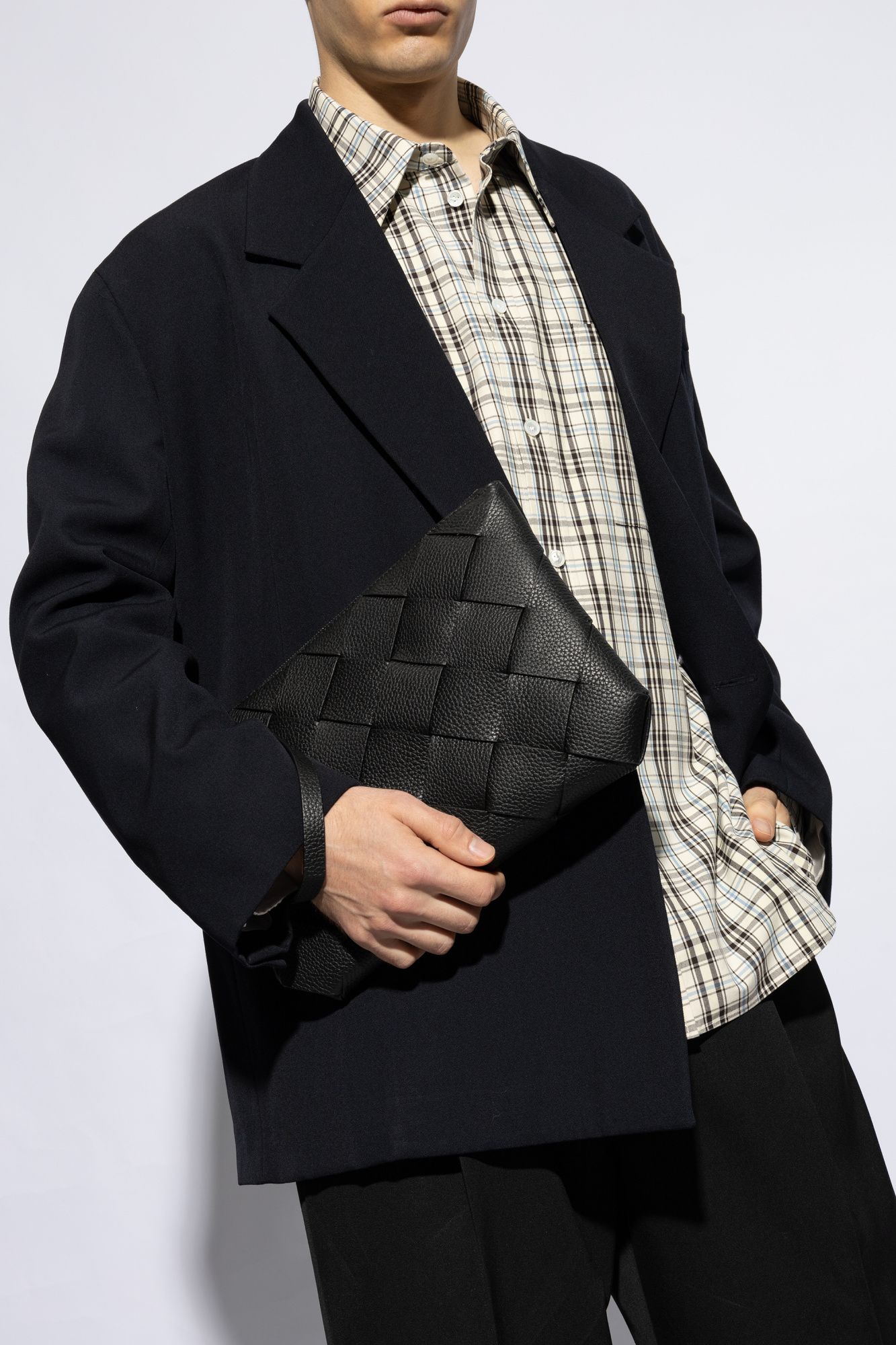 BOTTEGA VENETA ラージ ディアゴ Bottega Veneta® Men's Large Diago in Dark green. Shop online